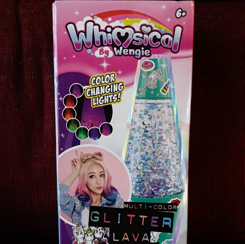 Multicolored Glitter Lava Lamp